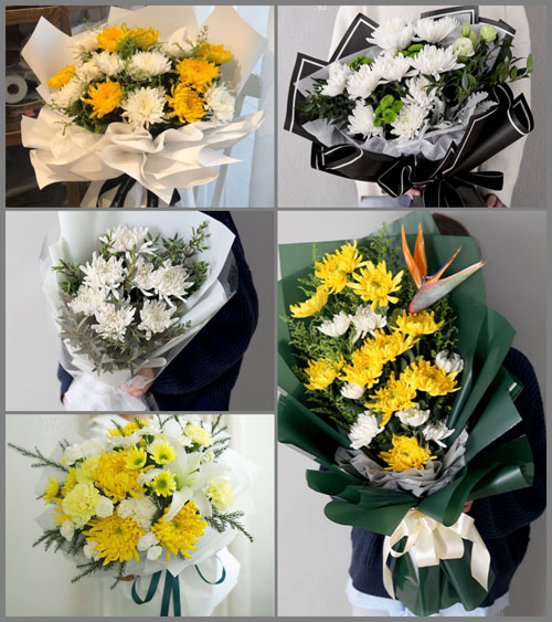 广东江门市台山市白沙镇龚边村白事花束代送
